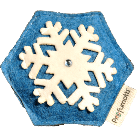 Profumatore fiocco di neve blu con Cristallo